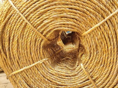 黄金绳打包绳麦秸废纸板塑料编织三股捆绑打捆吊秧绳子
