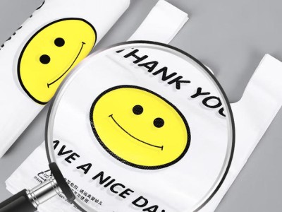 加厚大号笑脸塑料袋背心袋超市购物食品打包袋